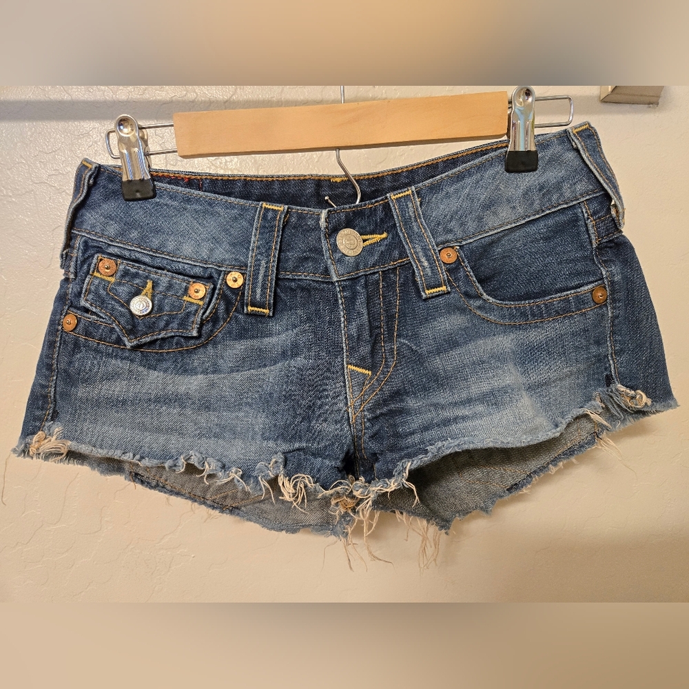 True Religion "Joey Cut-Off" Shorts